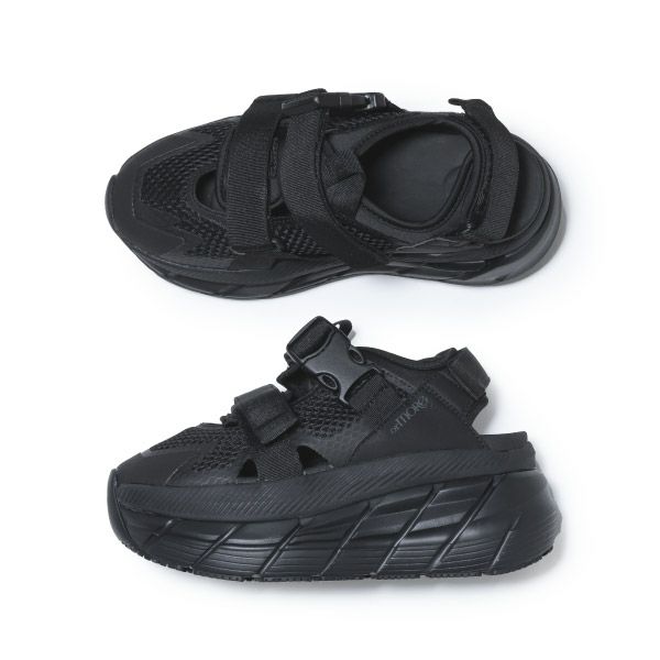 フラットアップサンダル 上面・側面