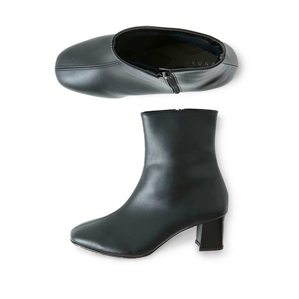 整体ブーツ 6cmヒール 上面・側面