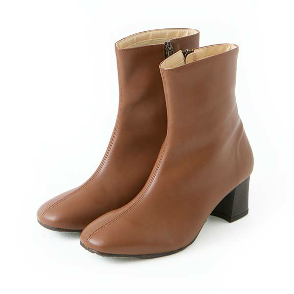 整体ブーツ 6cmヒール（キャメル）