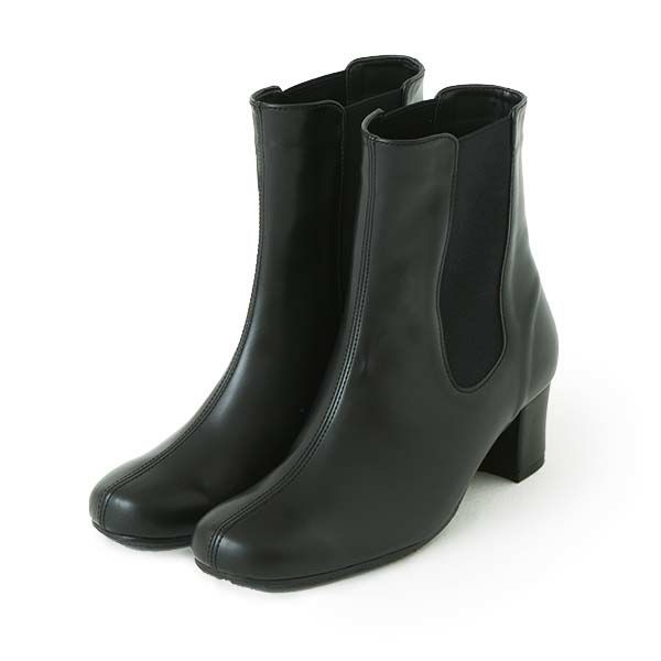 整体サイドゴアブーツ（ヒールタイプ）