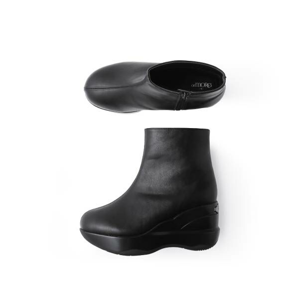 ヒールアップブーツ（ジップタイプ）上面・側面